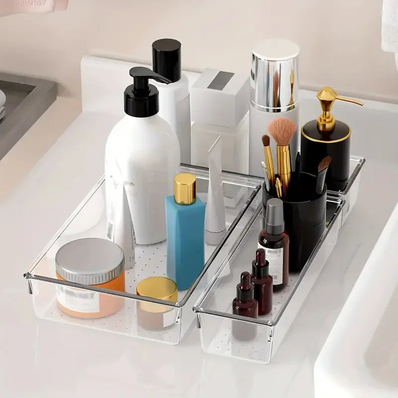 Clear Drawer Organizer Set