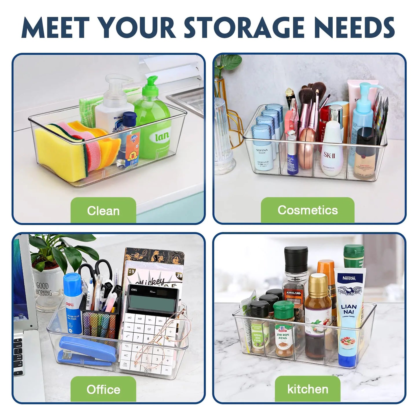 Versatile Pantry & Fridge Organizers